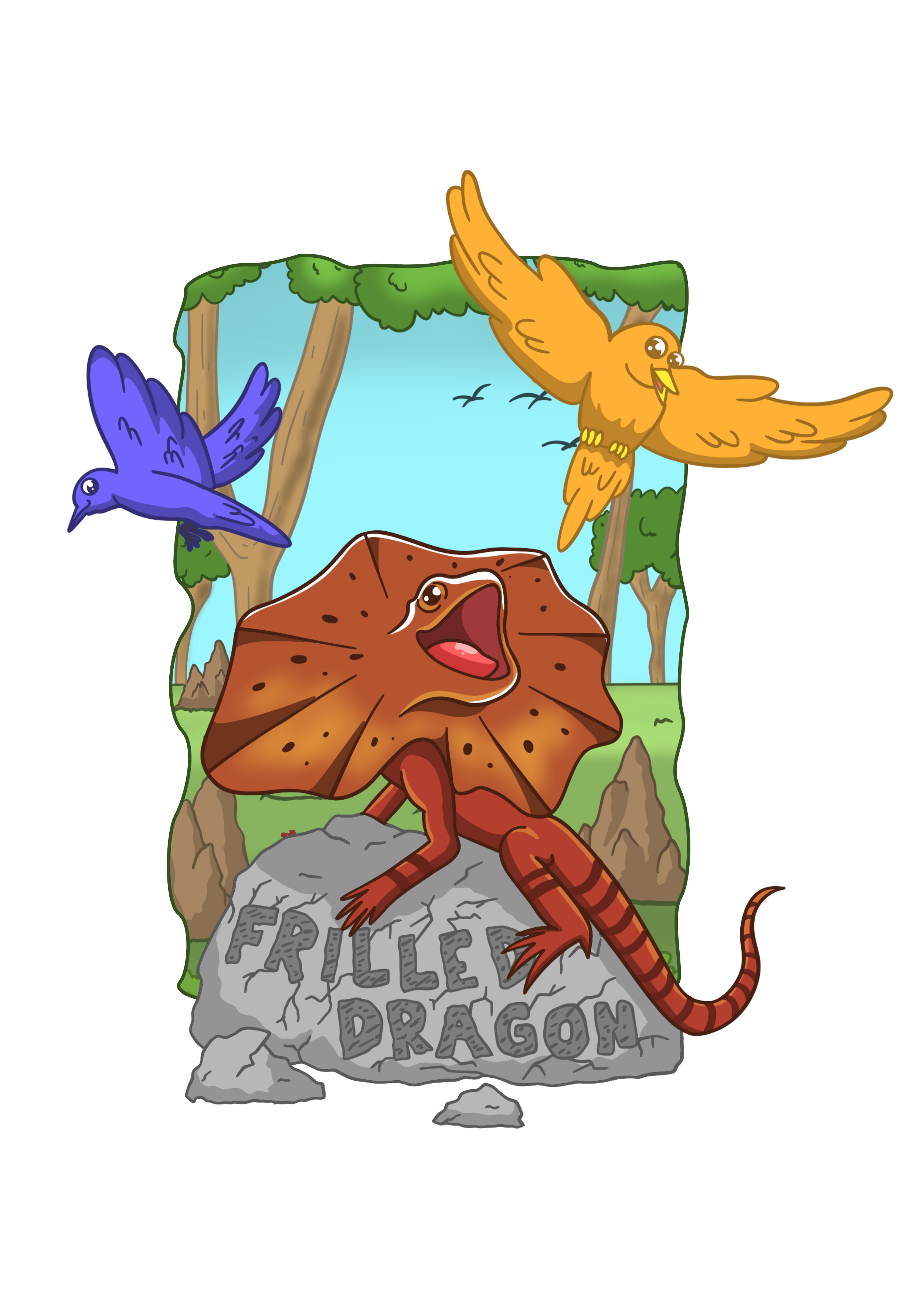 Frilled Dragon T-Shirt