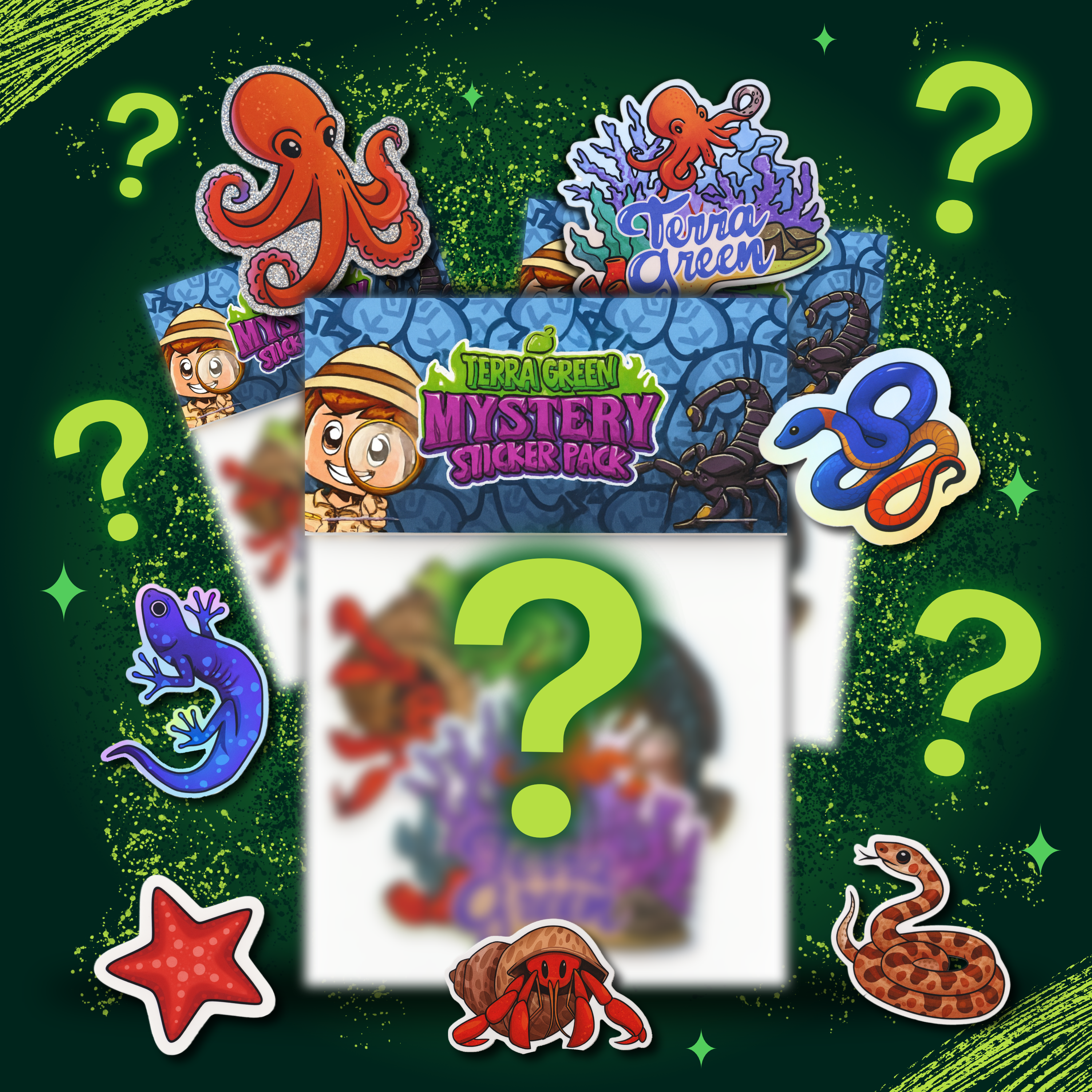 Terra Green Mystery Sticker Pack